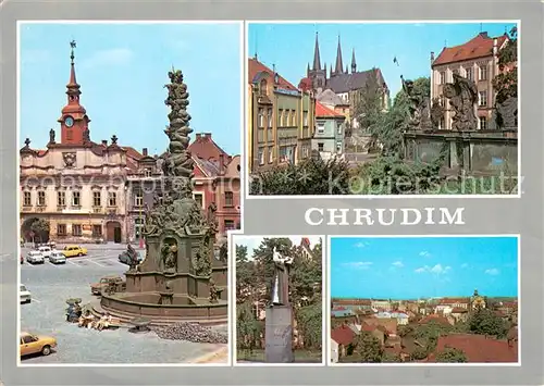AK / Ansichtskarte Chrudim Motive Innenstadt Altstadt Brunnen Chrudim