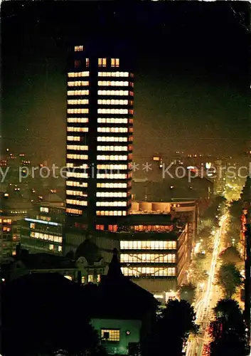 AK / Ansichtskarte Beograd_Belgrad Palata Beogradanka Stadtpanorama bei Nacht Beograd Belgrad