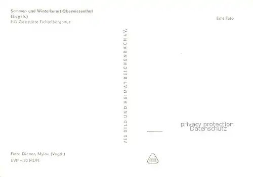 AK / Ansichtskarte Oberwiesenthal_Erzgebirge HO Gaststaette Fichtelberghaus Oberwiesenthal Erzgebirge