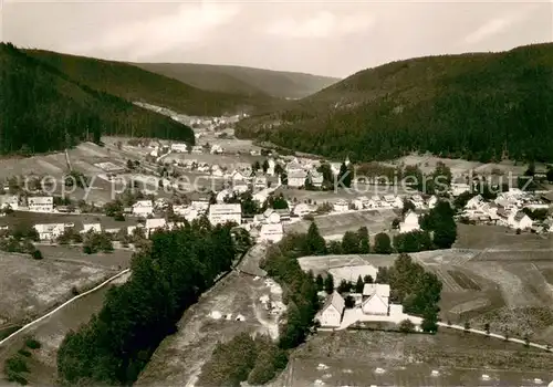 AK / Ansichtskarte Enzkloesterle Luftkurort Schwarzwald Fliegeraufnahme Enzkloesterle