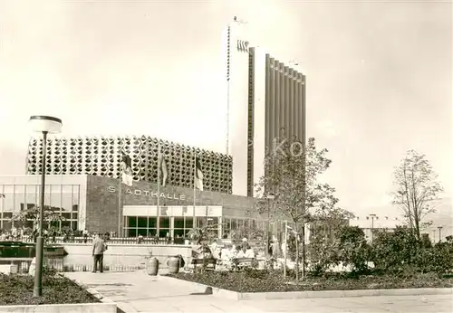 AK / Ansichtskarte Karl Marx Stadt Stadthalle und Interhotel Kongress Karl Marx Stadt