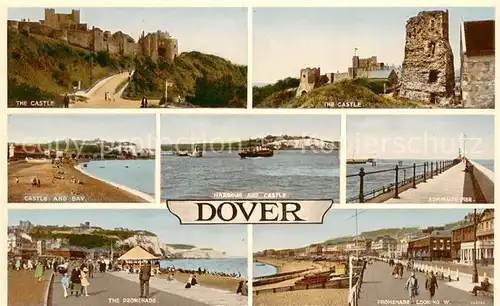 AK / Ansichtskarte Dover_Kent_UK The Castle Bay Harbour Admirally Pier The Promenade  
