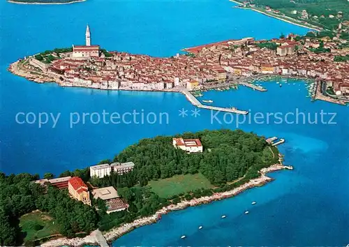 AK / Ansichtskarte Rovinj_Rovigno_Istrien Fliegeraufnahme 