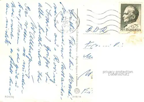 AK / Ansichtskarte Rovinj_Rovigno_Istrien Fliegeraufnahme 