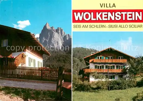 AK / Ansichtskarte Seis_Schlern Villa Wolkenstein Dolomiten Seis_Schlern