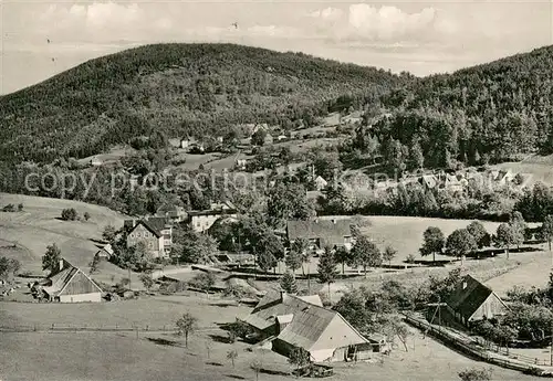 AK / Ansichtskarte Agnetendorf_Riesengebirge mit Herdberg Fliegeraufnahme Agnetendorf Riesengebirge