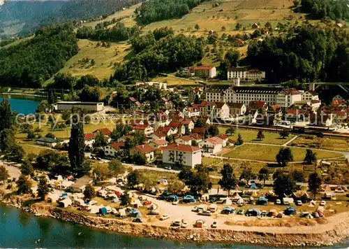 AK / Ansichtskarte Murg_Walensee Campingplatz Fliegeraufnahme Murg_Walensee