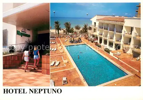AK / Ansichtskarte Playa_de_Palma_Mallorca Hotel Neptuno Swimming Pool Playa_de_Palma_Mallorca