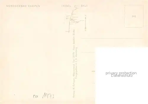 AK / Ansichtskarte Kampen_Sylt Fliegeraufnahme Kampen Sylt