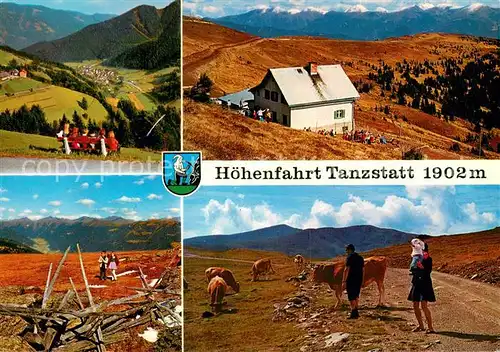 AK / Ansichtskarte Oberzeiring Hoehenstrasse Tanzstatt Fernsicht Pusterwaldtal Klosterneuburger Huette Oberzeiring