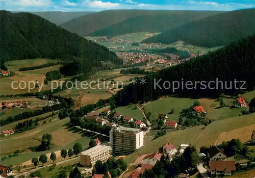 AK / Ansichtskarte Baiersbronn_Schwarzwald Eurotel Hotel Luftkurort Wintersportplatz Fliegeraufnahme Baiersbronn Schwarzwald