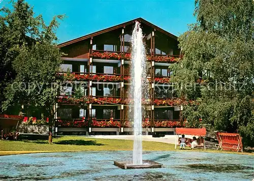 AK / Ansichtskarte Bad_Feilnbach Heilbad Blumenhof Fontaine Bad_Feilnbach