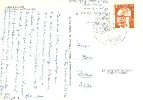 AK / Ansichtskarte Bad_Feilnbach Heilbad Blumenhof Fontaine Bad_Feilnbach