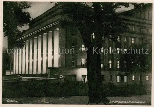 AK / Ansichtskarte Dessau Rosslau Anhaltisches Landestheater Dessau Rosslau