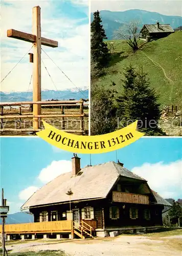 AK / Ansichtskarte Bruck_Mur Naturfreundeschutzhaus Hochanger Gipfelkreuz Blasmoaralm Bruck_Mur