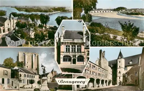 AK / Ansichtskarte Beaugency La Val de Loire La Loire Hotel de Ville Place Saint Firmin Chateau de Dunois et Musee Beaugency