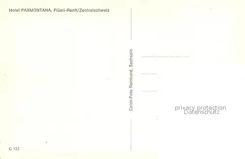 AK / Ansichtskarte Flueeli Ranft Hotel Paxmontana Flueeli Ranft