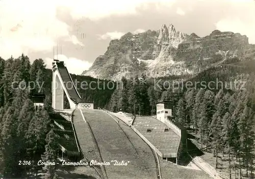 AK / Ansichtskarte Cortina_d_Ampezzo Trampolino Olimpico Italia Cortina_d_Ampezzo