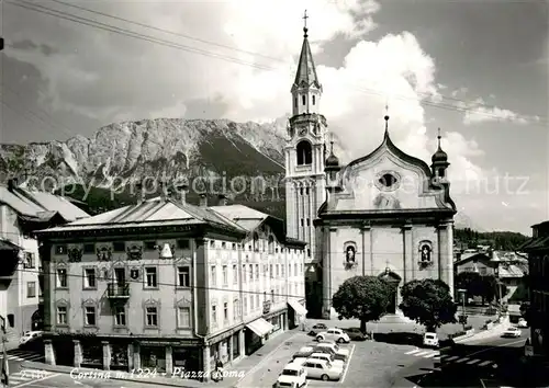 AK / Ansichtskarte Cortina_d_Ampezzo Piazza Roma Cortina_d_Ampezzo