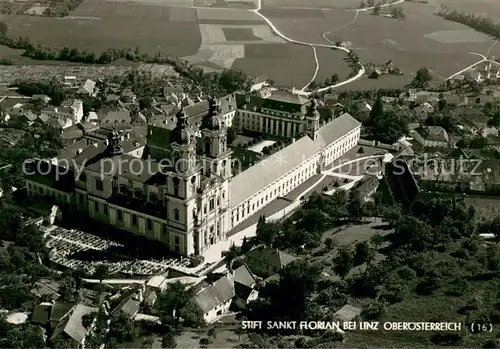 AK / Ansichtskarte Linz_Donau Stift Sankt Florian Fliegeraufnahme Linz_Donau