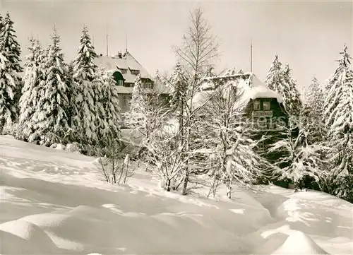 AK / Ansichtskarte Freudenstadt Kurhaus Teuchelwald Winteridyll Freudenstadt