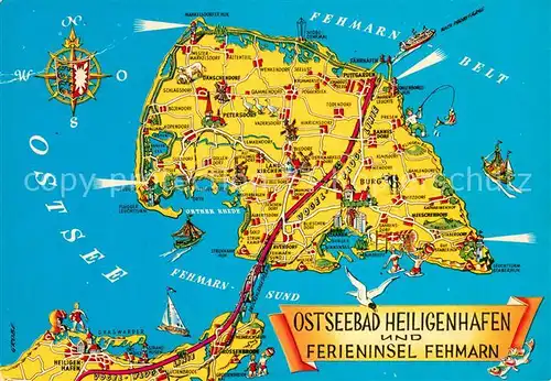 AK / Ansichtskarte Heiligenhafen_Ostseebad Ferieninsel Fehmarn Heiligenhafen_Ostseebad