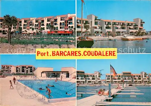 AK / Ansichtskarte Port_Barcares Ile de Coudalere Les immeubles au bord du port La piscine Port Barcares