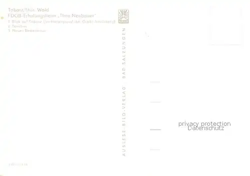 AK / Ansichtskarte Tabarz FDGB Erholungsheim Theo Neubauer Foyer Tabarz