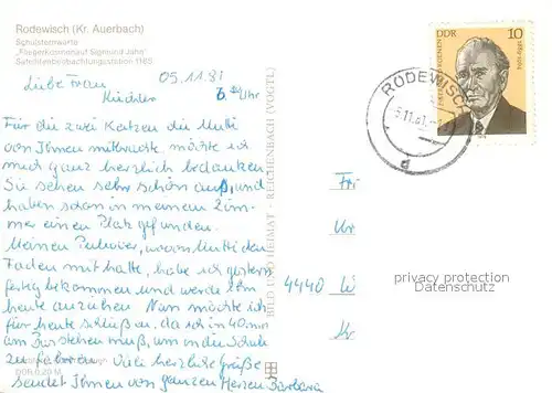 AK / Ansichtskarte Rodewisch Schulsternwarte Sigmund Jaehn Rodewisch