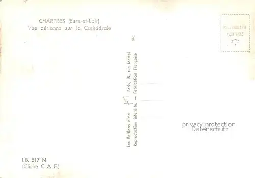 AK / Ansichtskarte Chartres_28 Vue aerienne sur la Cathedrale 