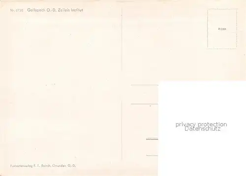 AK / Ansichtskarte Gallspach Zeileis Institut Gallspach
