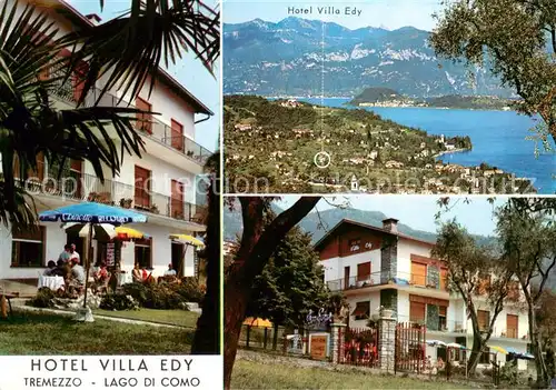 AK / Ansichtskarte Tremezzo_Lago_di_Como Hotel Villa Edy Panorama Tremezzo_Lago_di_Como