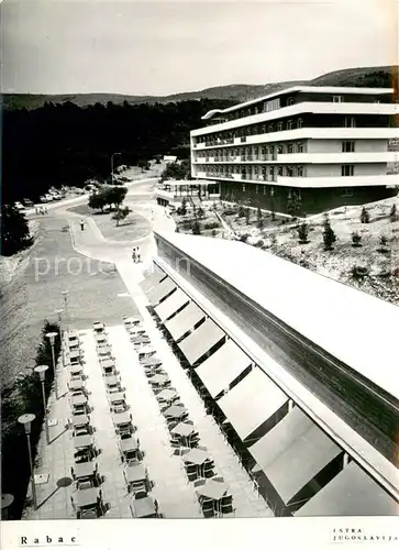 AK / Ansichtskarte Rabac_Kroatien Istra Jugoslavia Hotel Terrasse Rabac Kroatien