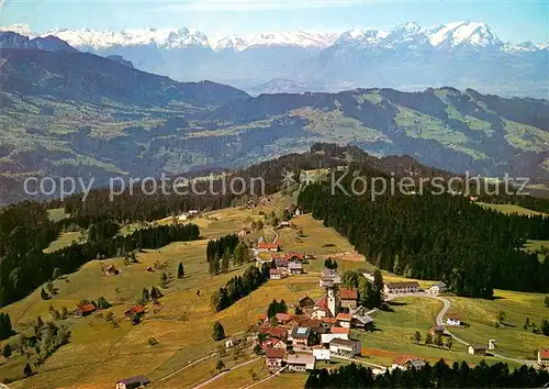 AK / Ansichtskarte Sulzberg_Vorarlberg Fliegeraufnahme mit Schweizer Berge Sulzberg Vorarlberg