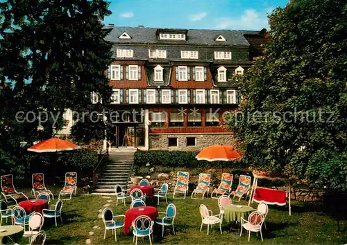 AK / Ansichtskarte Hahnenklee Bockswiese_Harz Hotel Granetal Liegewiese Hahnenklee Bockswiese