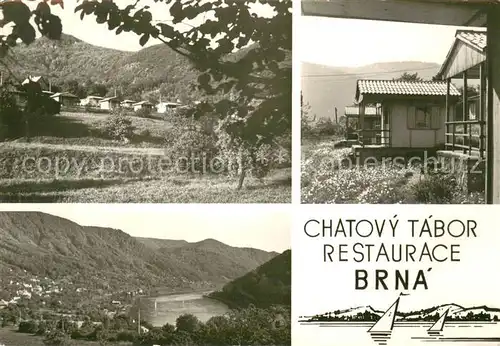 AK / Ansichtskarte Brna Restaurace Chatovy tabor Panorama Brna