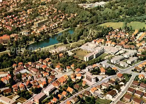 AK / Ansichtskarte Bad_Salzuflen Kurparksee Parksanatorium Hotel Maritim Bewegungszentrum BfA Lipperland Klinik Fliegeraufnahme Bad_Salzuflen