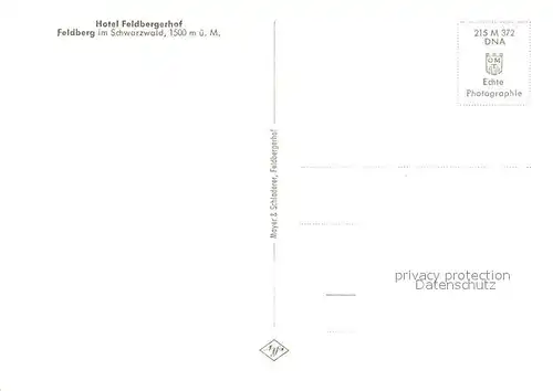 AK / Ansichtskarte Feldberg_Schwarzwald Hotel Feldberger Hof Feldberg Schwarzwald