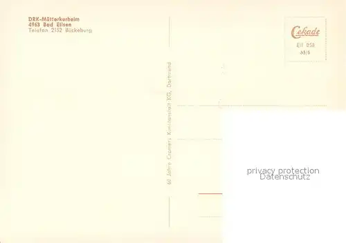 AK / Ansichtskarte Bad_Eilsen DRK Muetterkurheim Bad_Eilsen