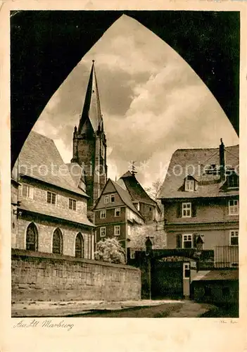 AK / Ansichtskarte Marburg_Lahn Motiv aus Alt Marburg Marburg_Lahn