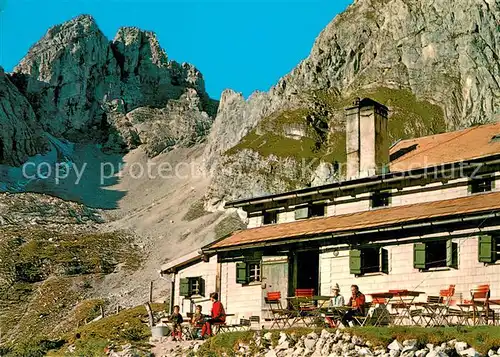 AK / Ansichtskarte Ehrwald_Tirol Coburger Huette mit Gruenstein Ehrwald Tirol