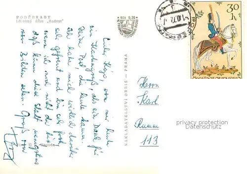 AK / Ansichtskarte Podebrady Lecebny dum Radost Podebrady