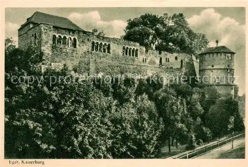 AK / Ansichtskarte Eger_Cheb_Tschechien Kaiserburg 