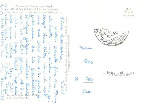 AK / Ansichtskarte Nonnenhorn Bodensee Alpenkette Fliegeraufnahme Nonnenhorn