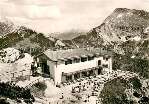 AK / Ansichtskarte Koenigssee Berggaststaetten Jennerbahn mit Schneibstein und Tennengebirge Koenigssee