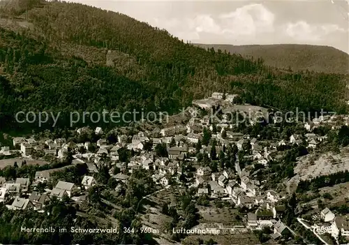 AK / Ansichtskarte Herrenalb_Schwarzwald Fliegeraufnahme 