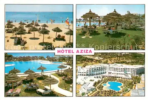 AK / Ansichtskarte Hammamet Hotel Aziza Strand Fliegeraufnahme Hammamet