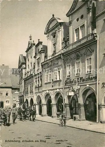AK / Ansichtskarte Schoemberg_Freudenstadt Arkaden am Ring Schoemberg_Freudenstadt