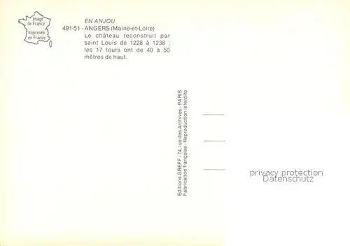 AK / Ansichtskarte Angers_49 Chateau vue aerienne 