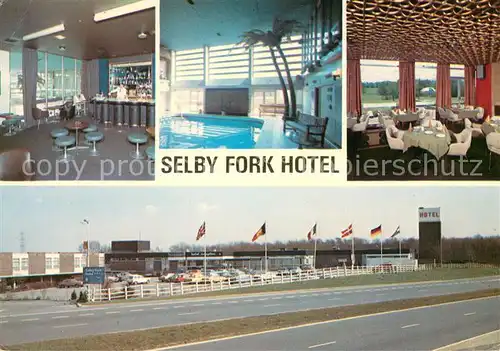 AK / Ansichtskarte Leeds_West_Yorkshire Selby Fort Hotel Restaurant Swimming Pool 
